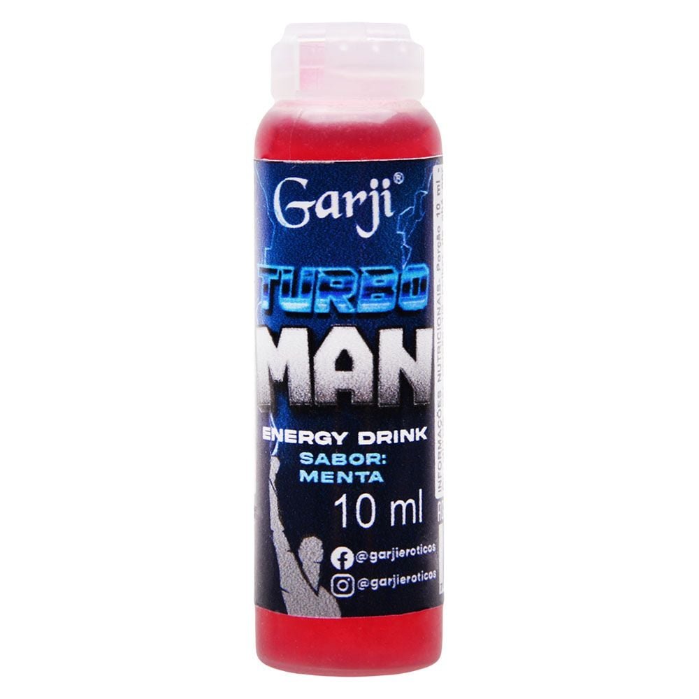 Turbo Man Gel Beijável Estimulante 10ml Garji