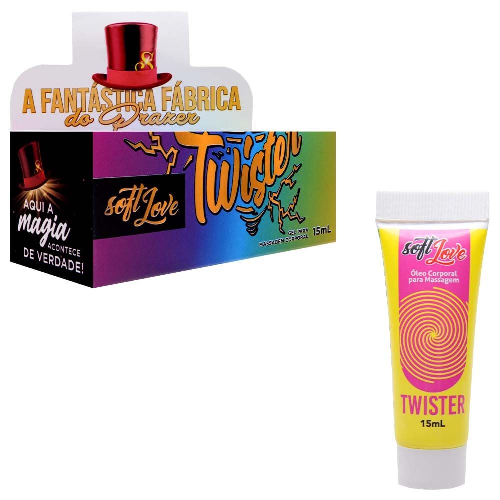 Twister Gel Furacão Sensações 15ml Soft Love