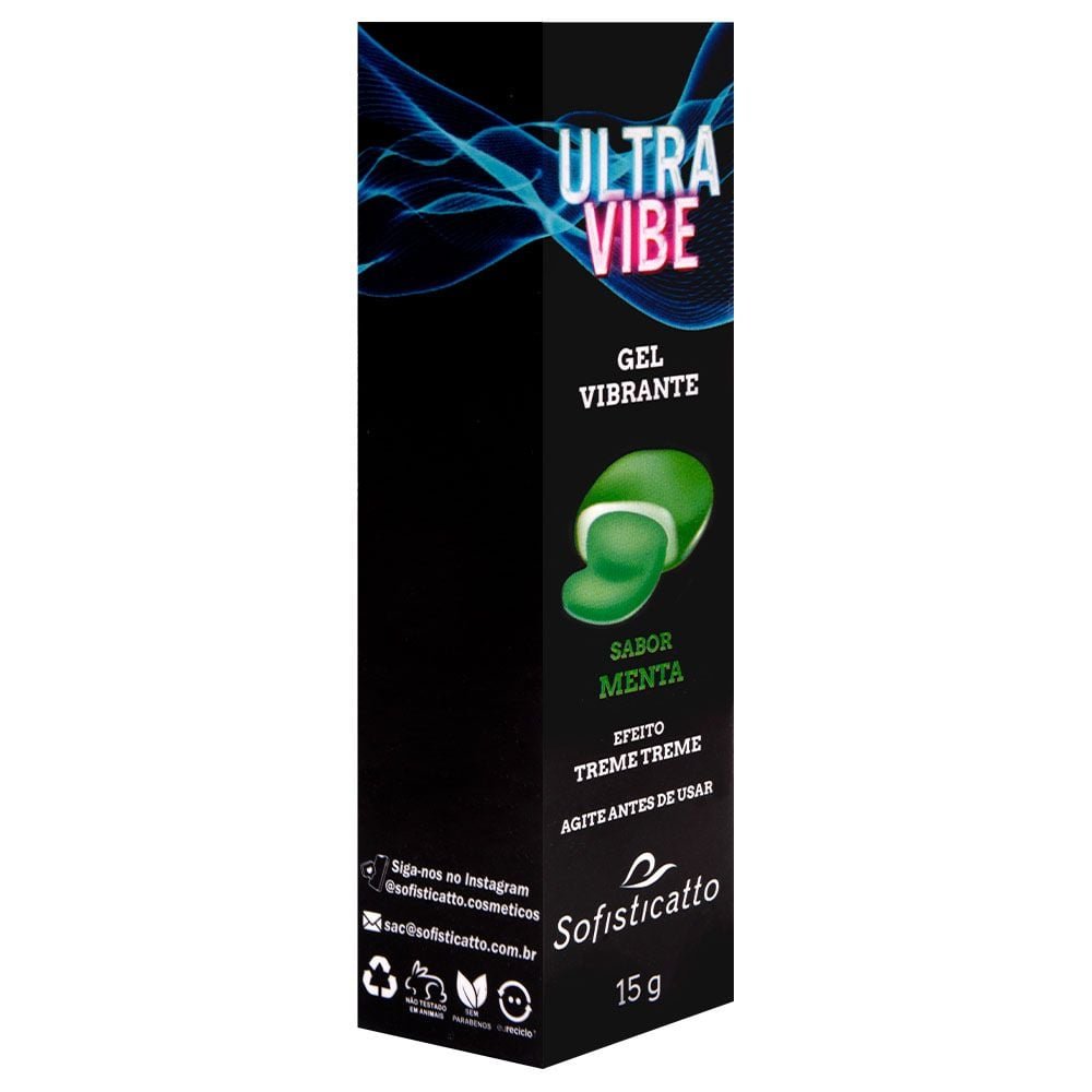 Ultra Vibe Gel Vibrante Beijável 15g Sofisticatto