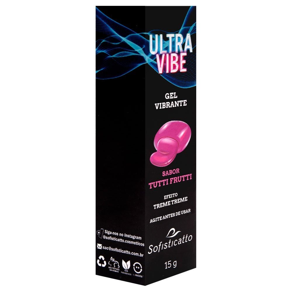 Ultra Vibe Gel Vibrante Beijável 15g Sofisticatto