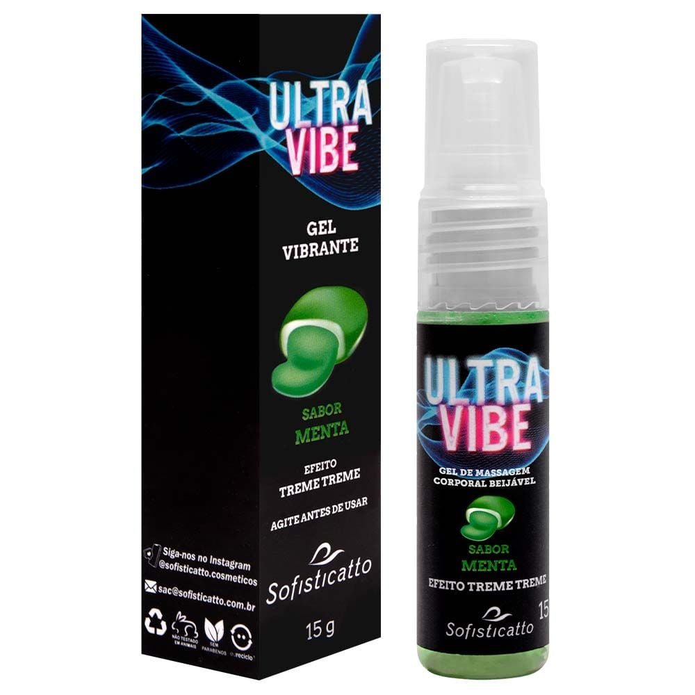 Ultra Vibe Gel Vibrante Beijável 15g Sofisticatto