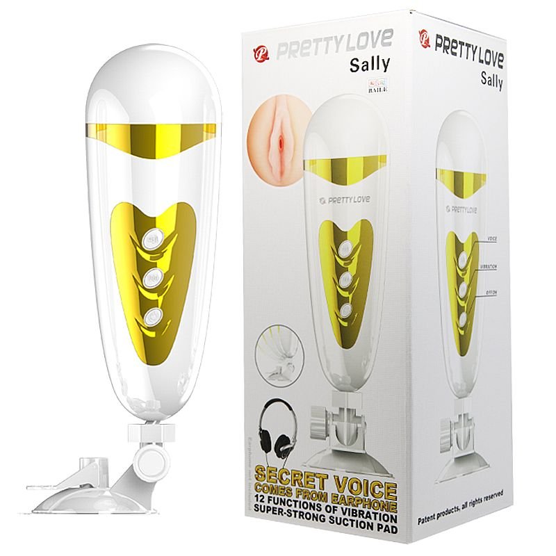Vagina Lanterna em Cyberskin com Vibrador Sally - Pretty Love