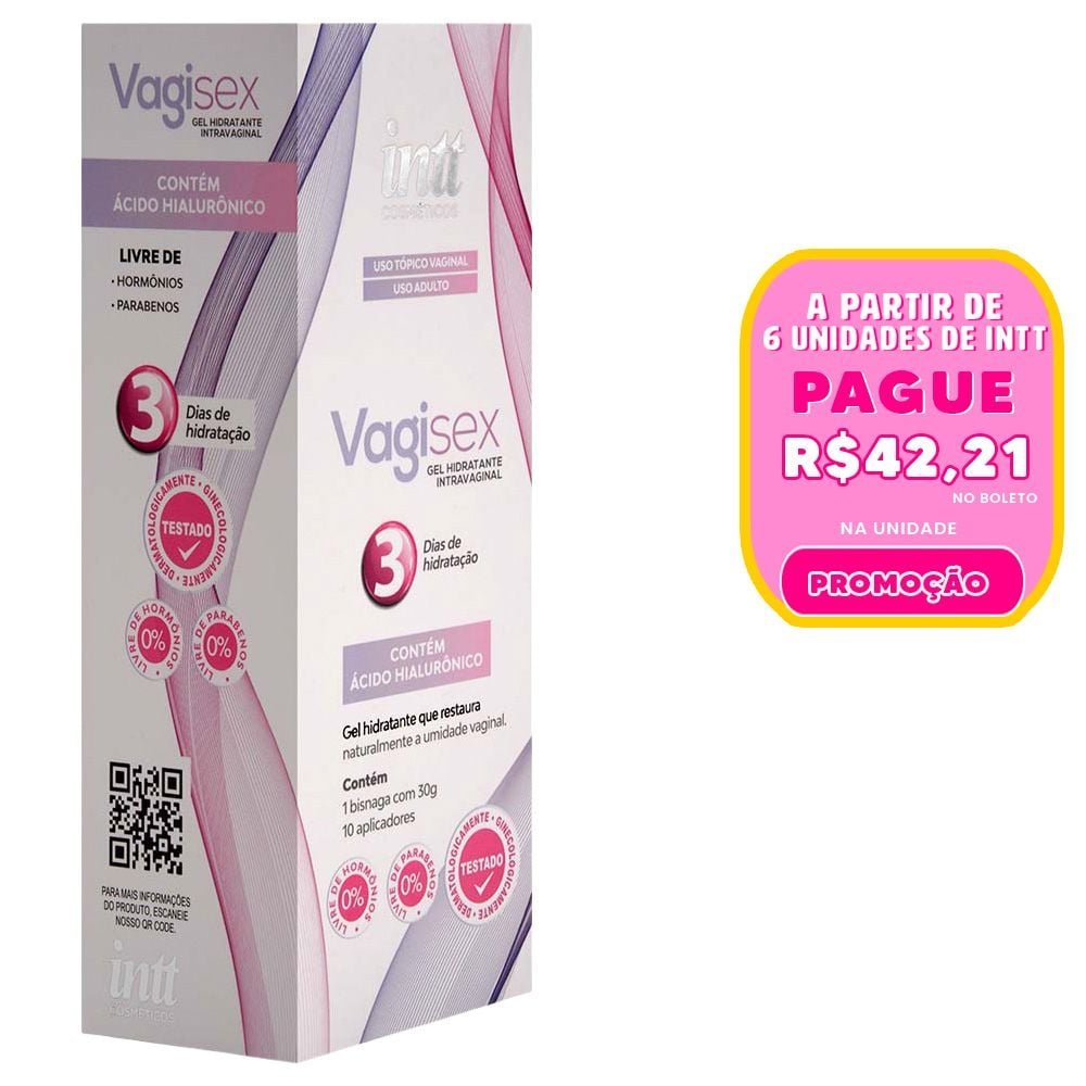 Vagisex Hidratante Vaginal 10 Aplicadores Intt