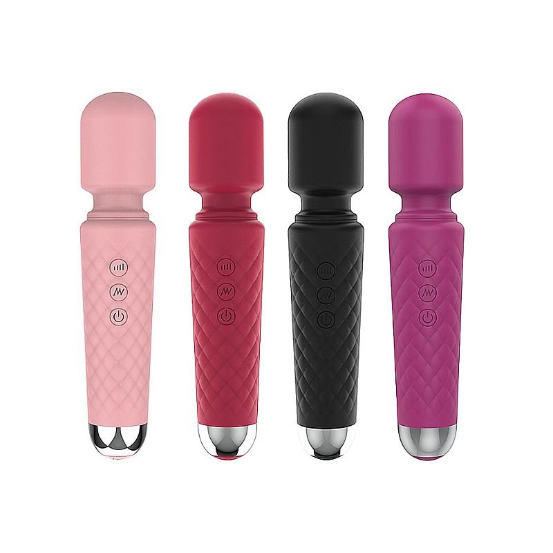 Varinha Mágica 20 Vibrações Recarregável - AS015E - Rosa