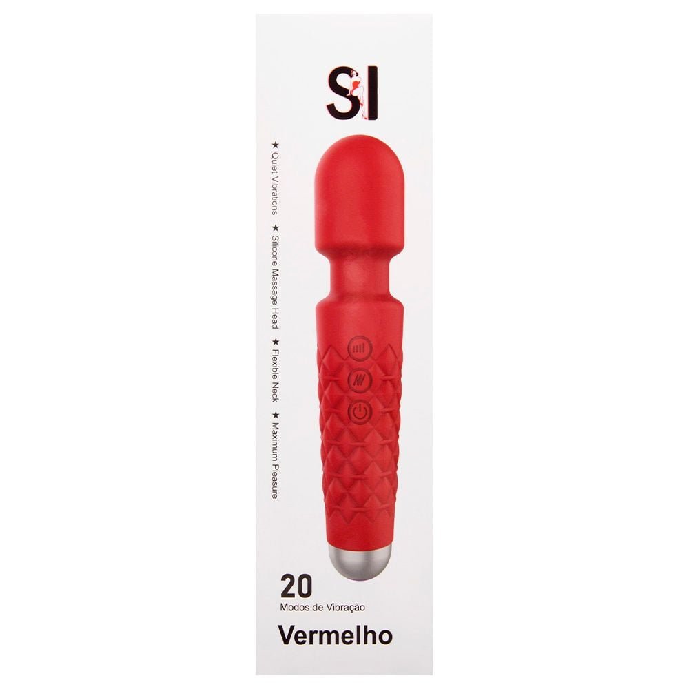 Varinha Mágica 20 Vibrações Text Usb Sexy Import