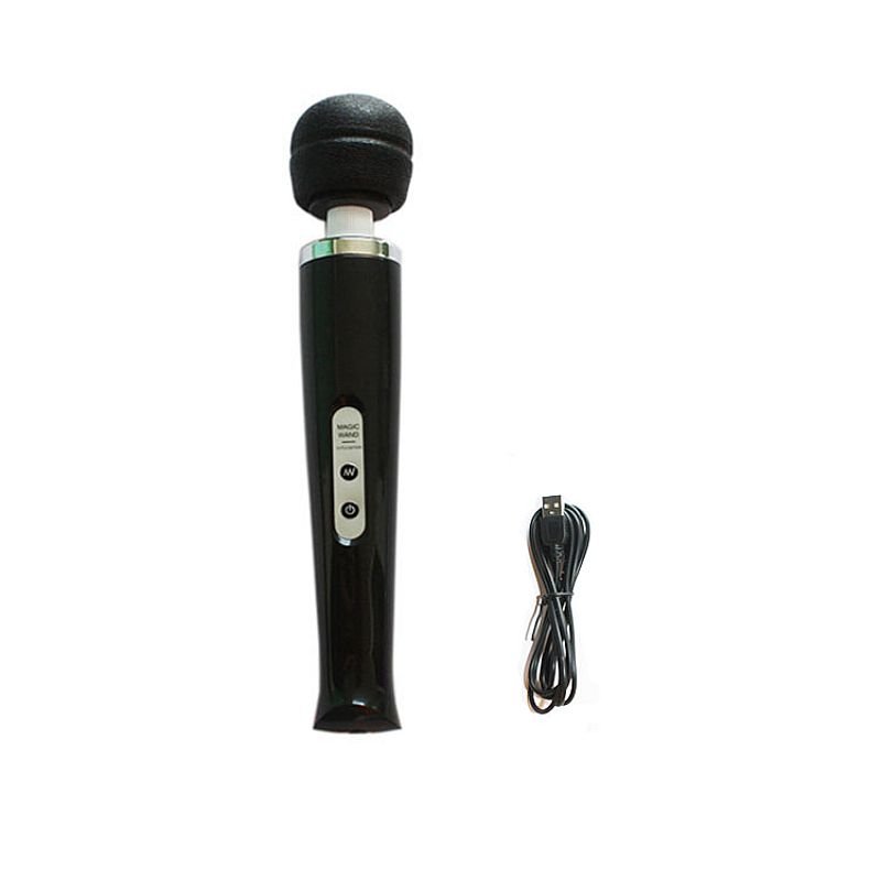Varinha Mágica 36 cm - Vibrador Recarregável 10V - Branco