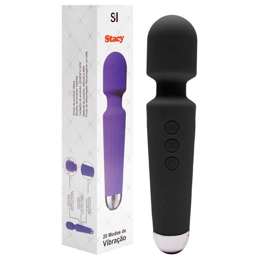 Varinha Mágica 4 Usb Stacy 20,3 X 4,3cm Sexy Import