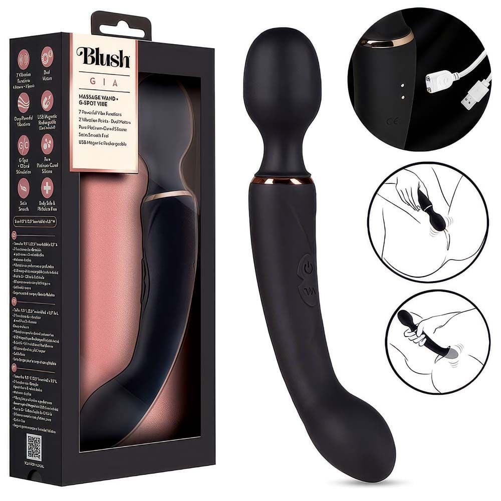 Varinha Mágica Com 2 Motores 24cm Gia Sexy Import