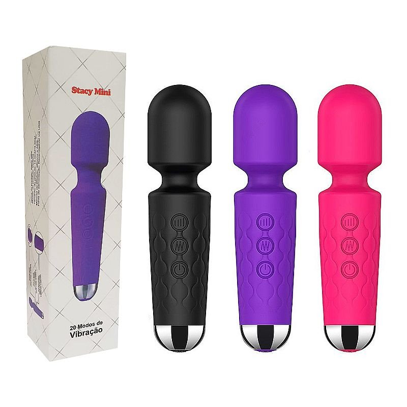 Varinha Mágica - Recarregável - Stacy Mini - Preto