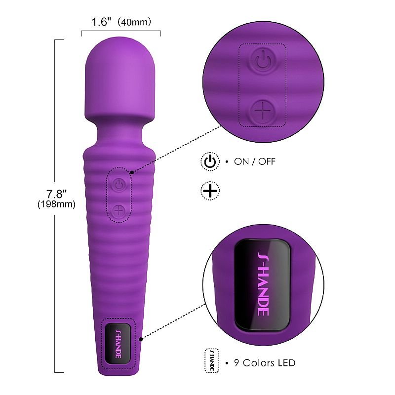 Varinha Mágica Recarregável- Star - S-Hande - Roxo