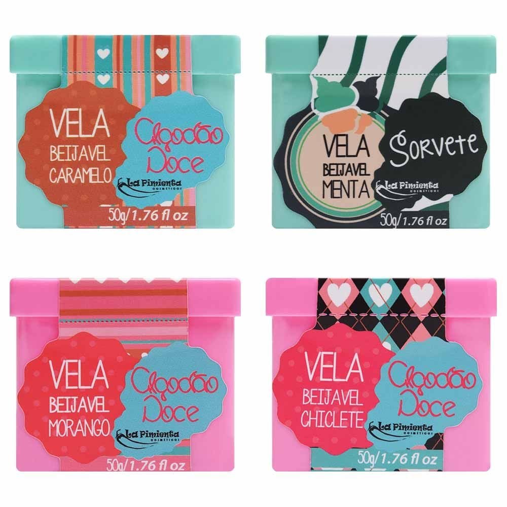 Vela Algodão Doce Beijável 50g La Pimienta