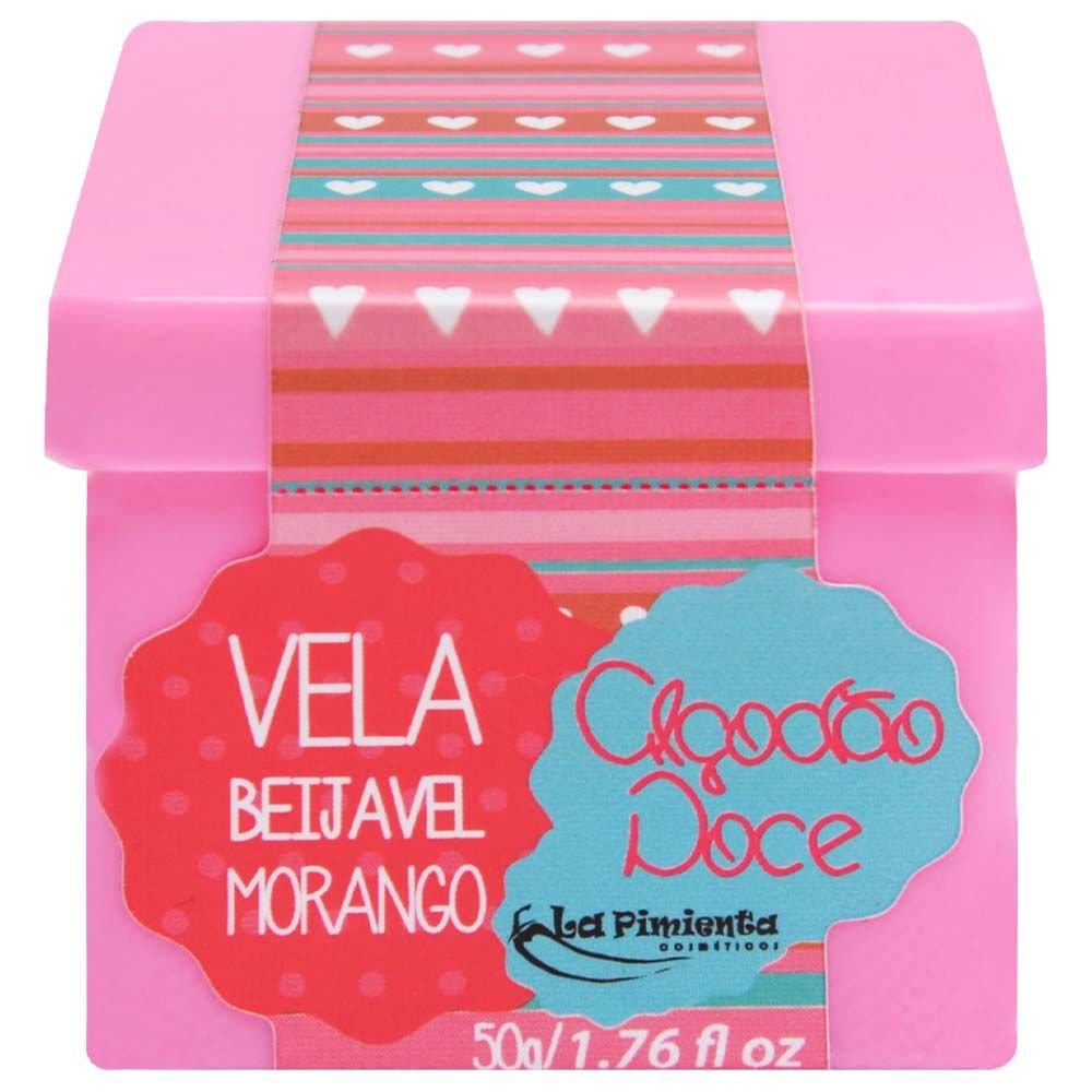 Vela Algodão Doce Beijável 50g La Pimienta