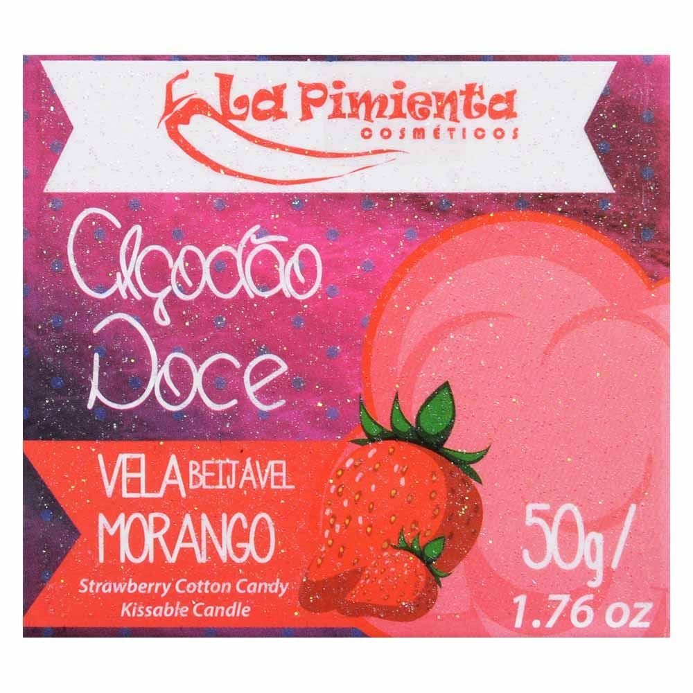 Vela Algodão Doce Beijável 50g La Pimienta
