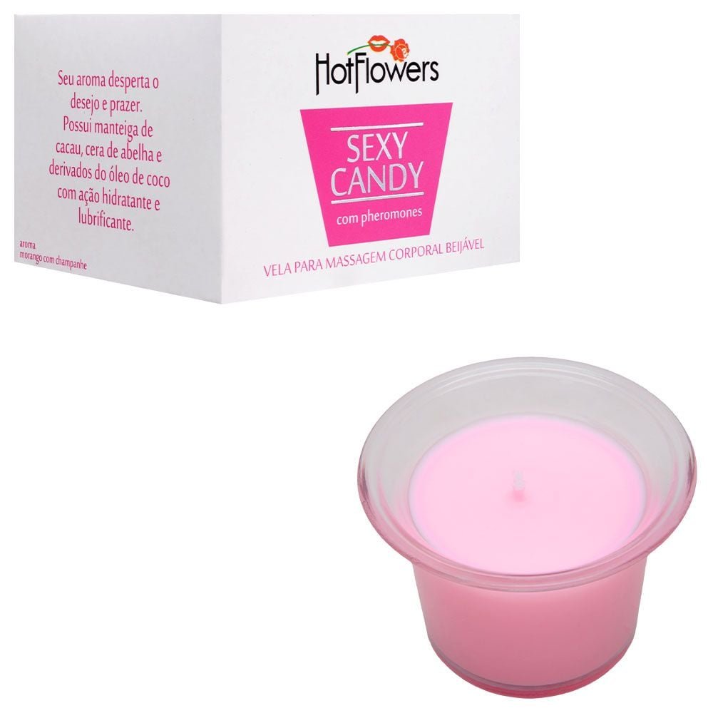 Vela Aromatizante Sexy Candy 40g Hot Flowers