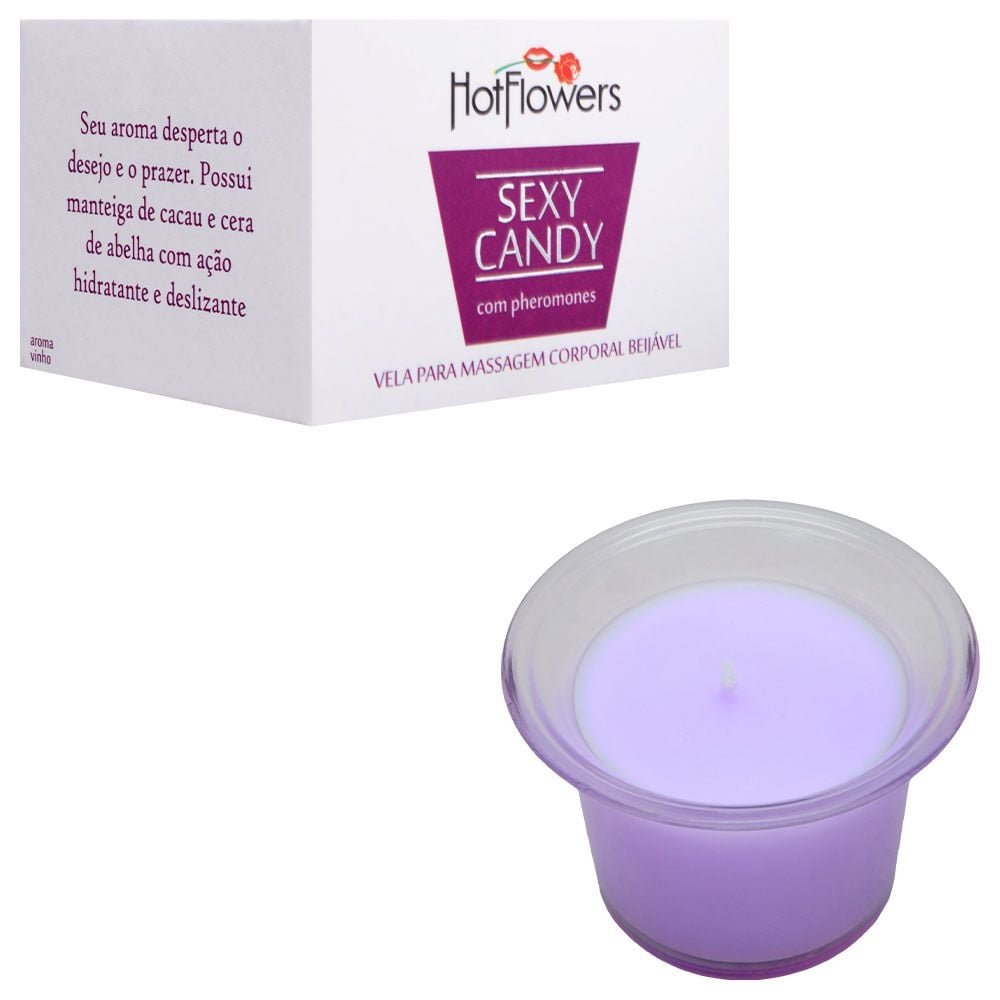 Vela Aromatizante Sexy Candy 40g Hot Flowers