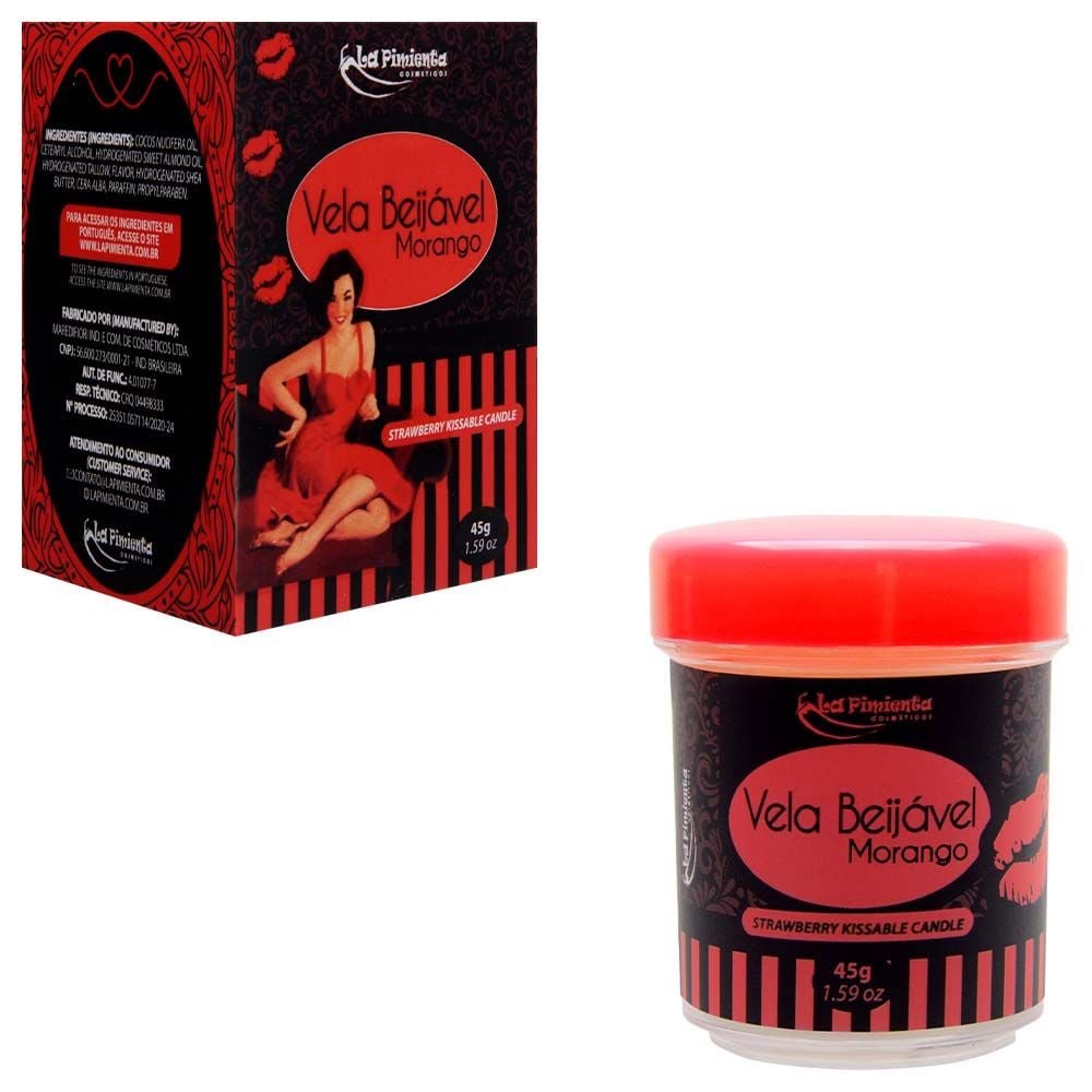 Vela Beijável 45g La Pimienta