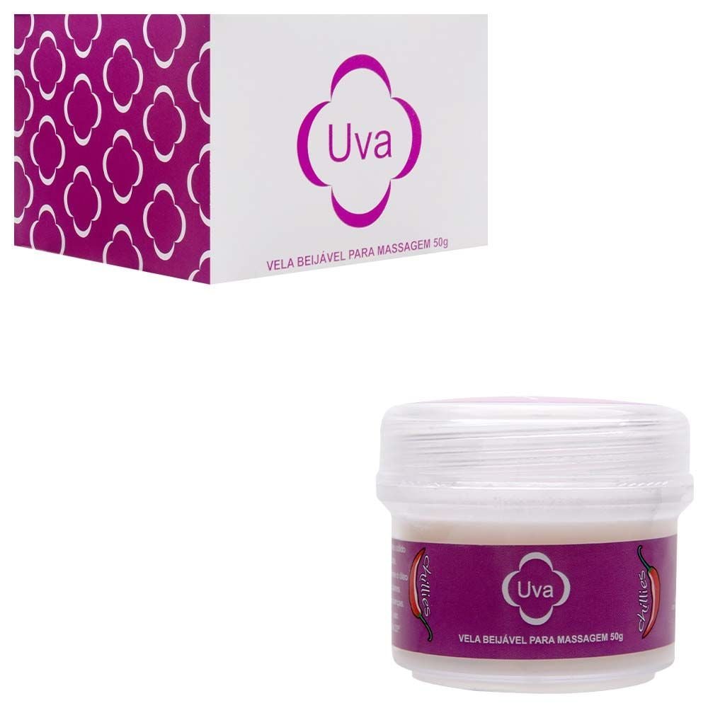 Vela Beijável Aromática Massagem 50g Chillies