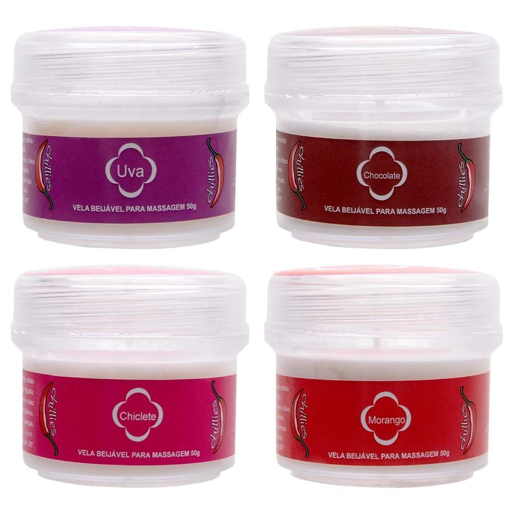 Vela Beijável Aromática Massagem 50g Chillies