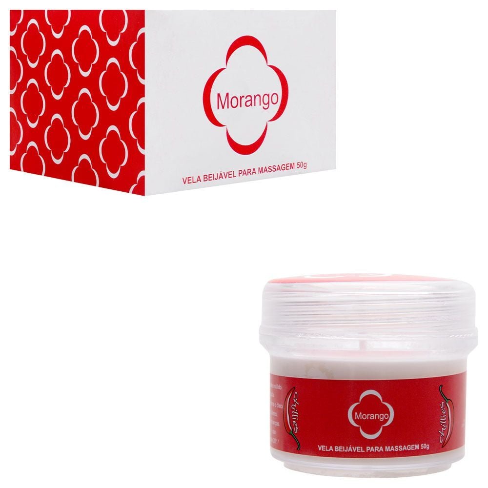 Vela Beijável Aromática Massagem 50g Chillies