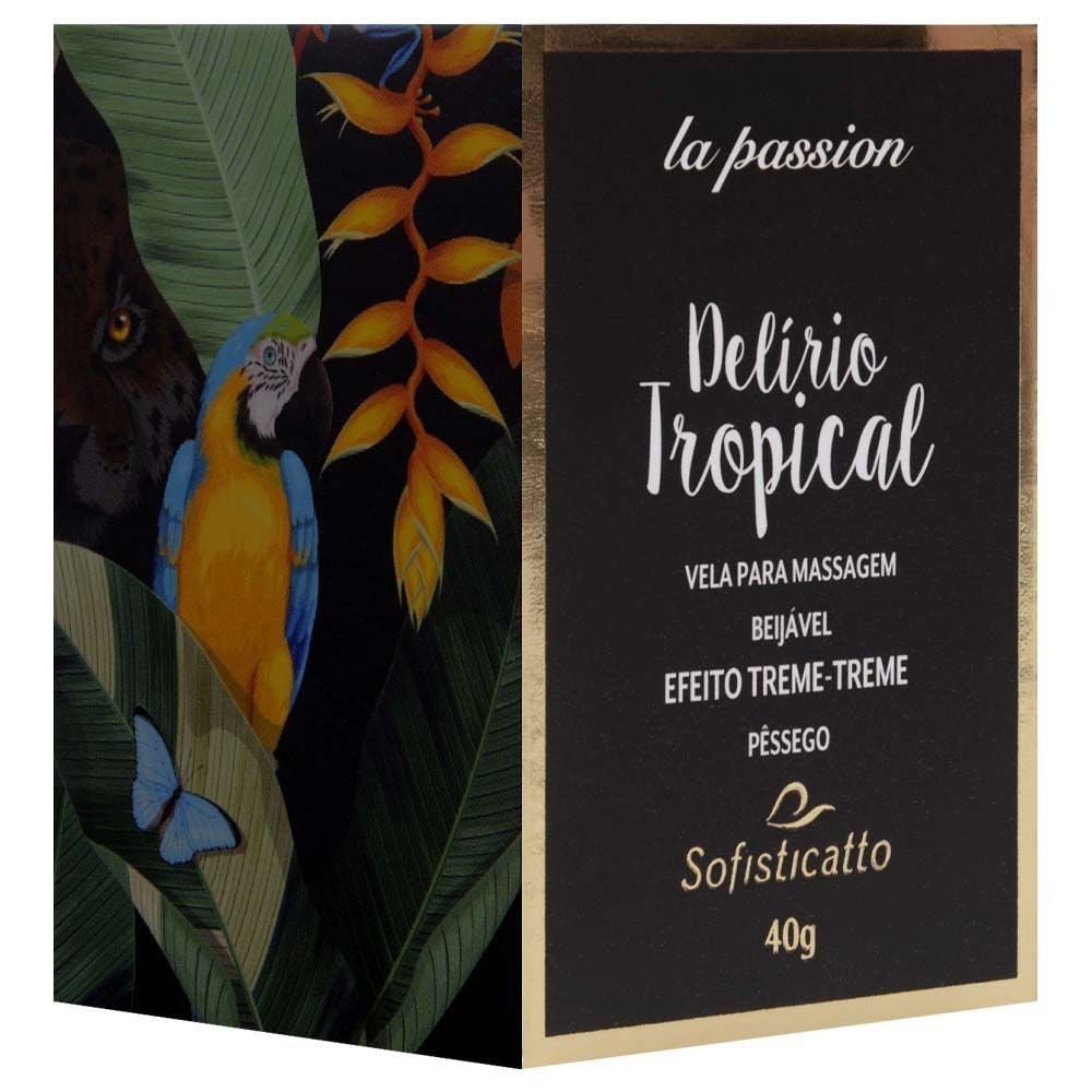 Vela Beijável Delírio Tropical 40g Sofisticatto