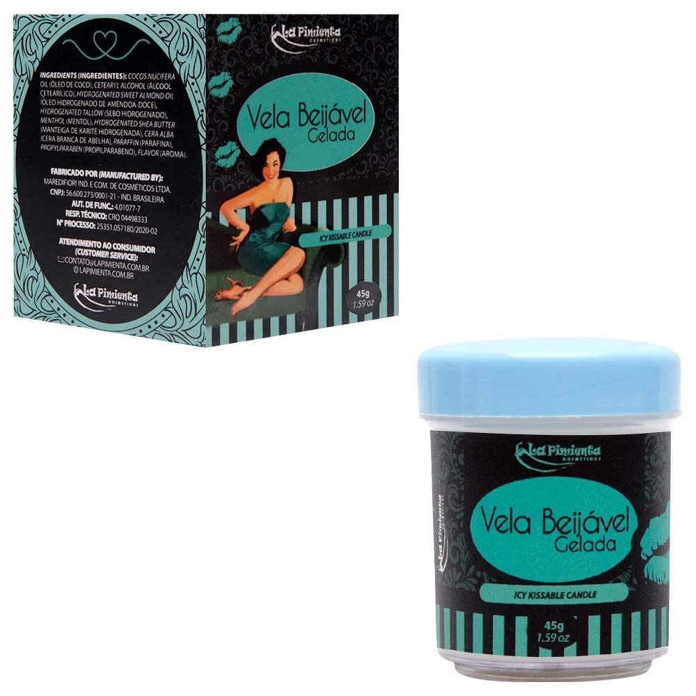 Vela Beijável Gelada 45g La Pimienta