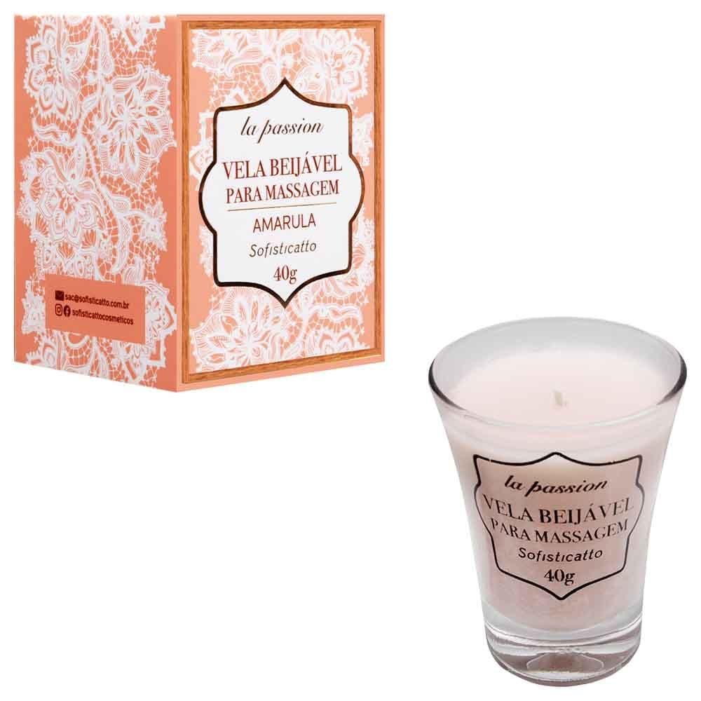 Vela Beijável Massagem La Passion 40g Sofisticatto