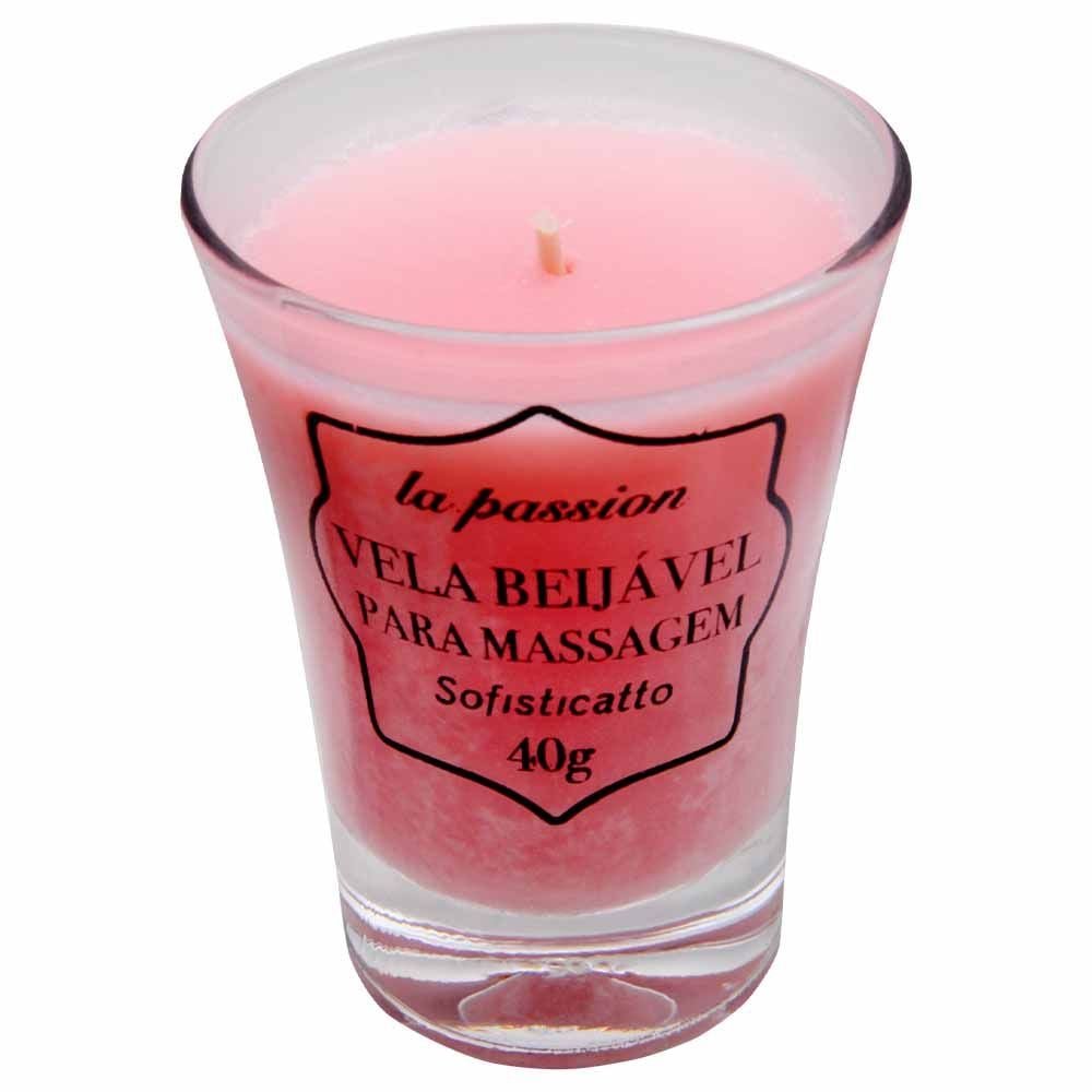 Vela Beijável Massagem La Passion 40g Sofisticatto