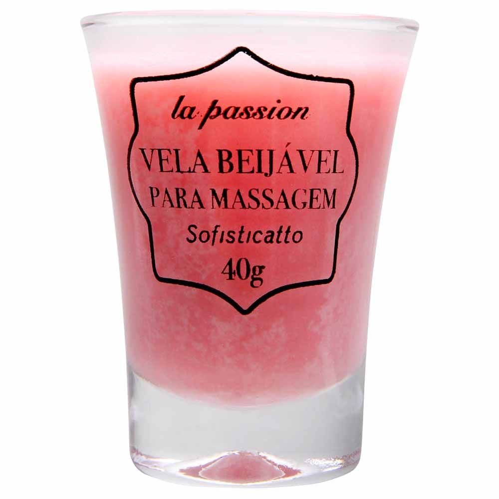Vela Beijável Massagem La Passion 40g Sofisticatto