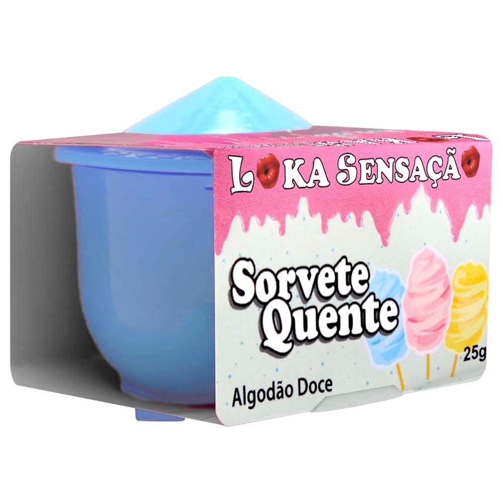 Vela Comestível Sorvete Quente 25g Loka Sensação