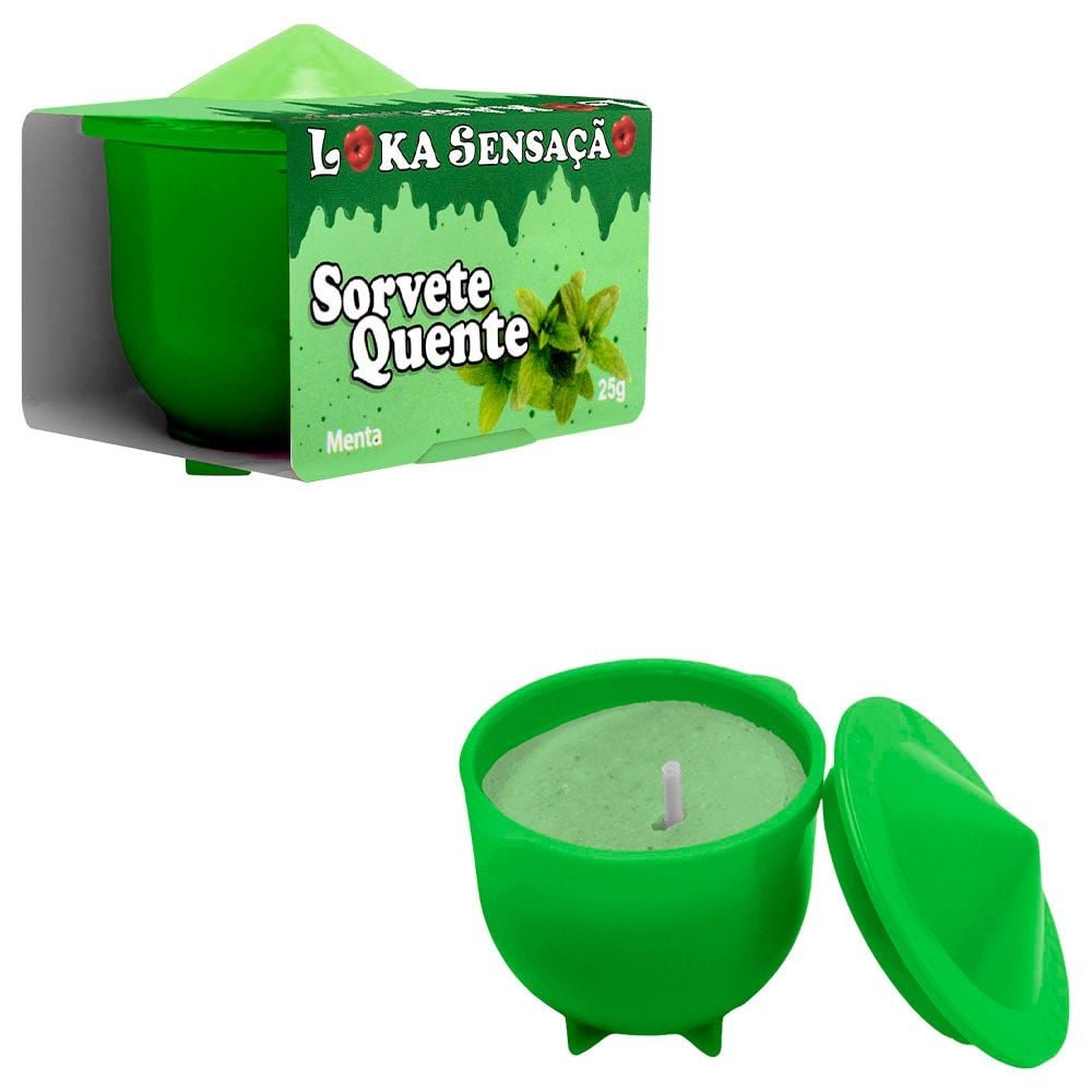 Vela Comestível Sorvete Quente 25g Loka Sensação