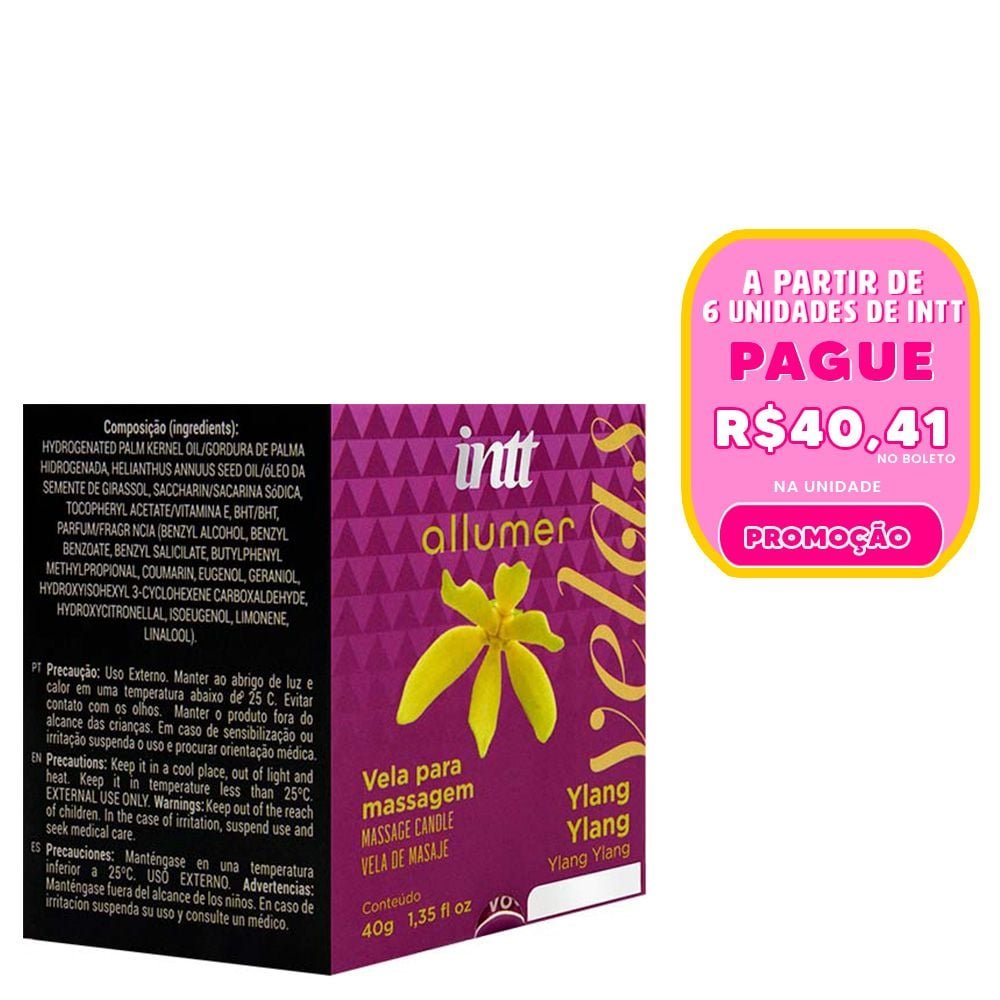 Vela De Massagem Allumer Aromática 40g Intt