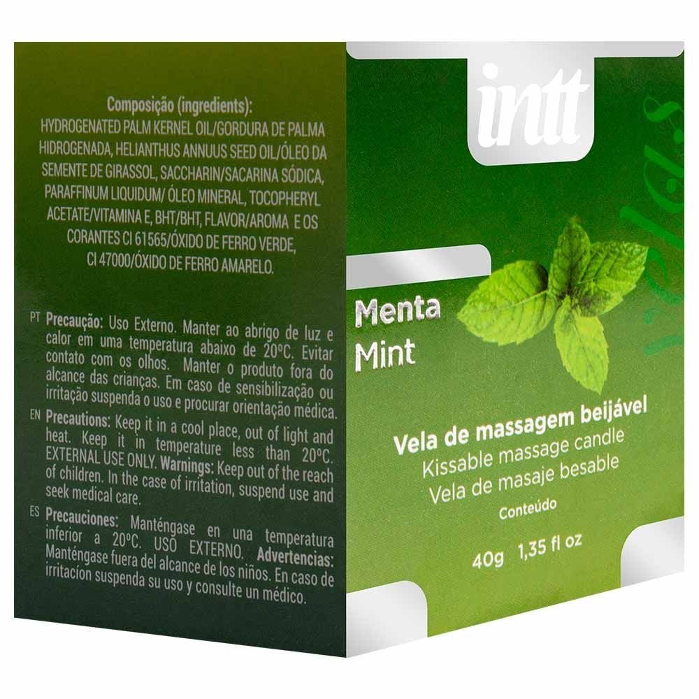 Vela De Massagem Beijável Saborizada 40g Intt