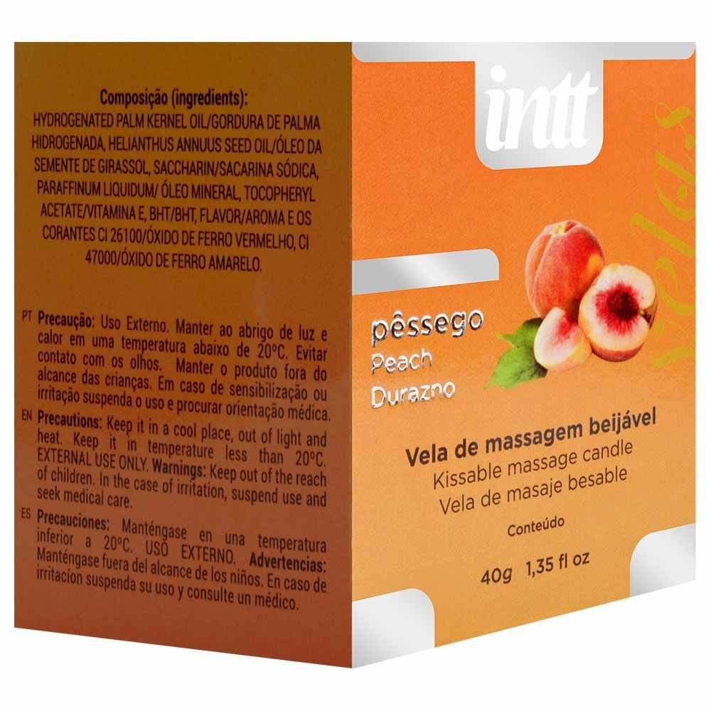 Vela De Massagem Beijável Saborizada 40g Intt
