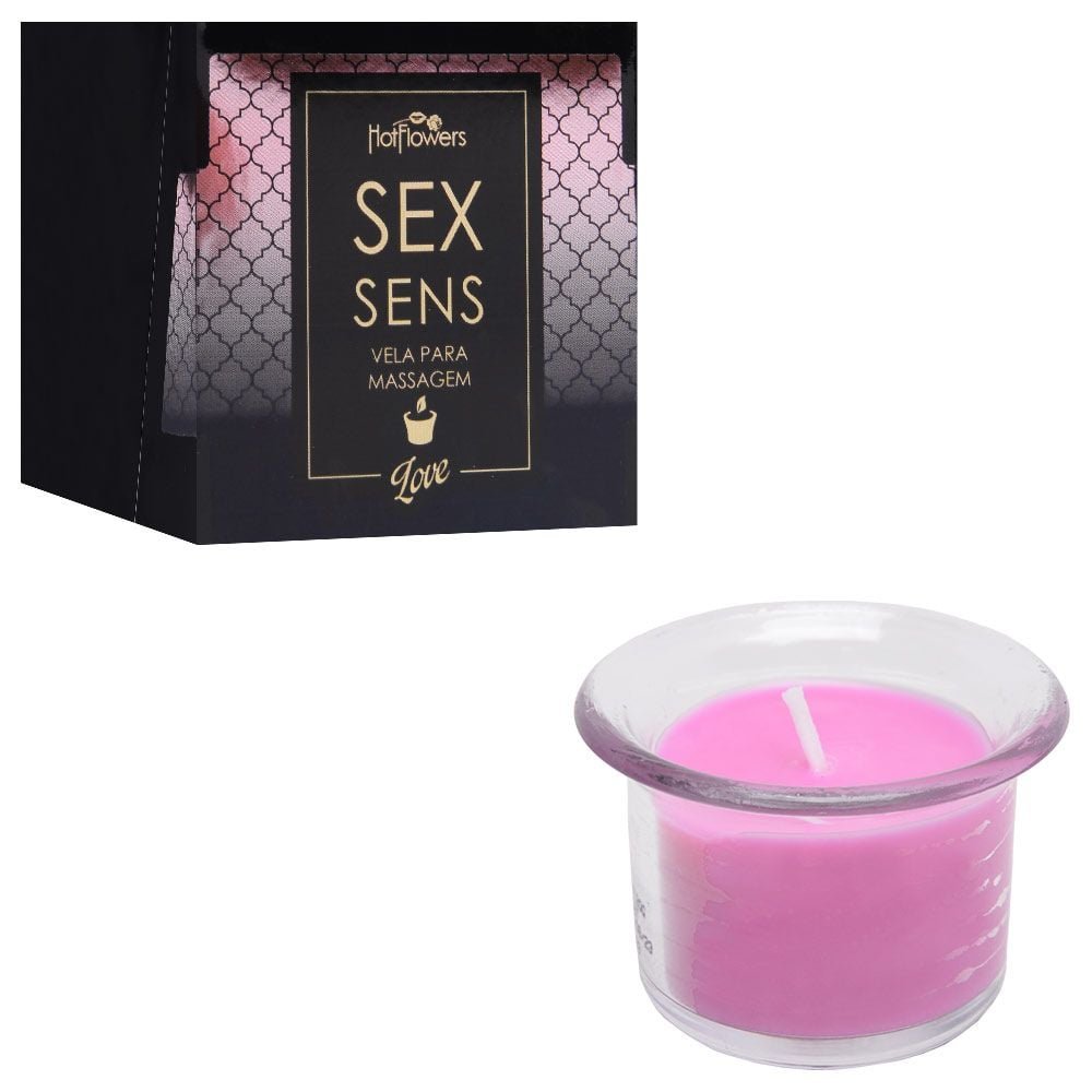 Vela Sex Sens Massagem Aromática 20g Hot Flowers