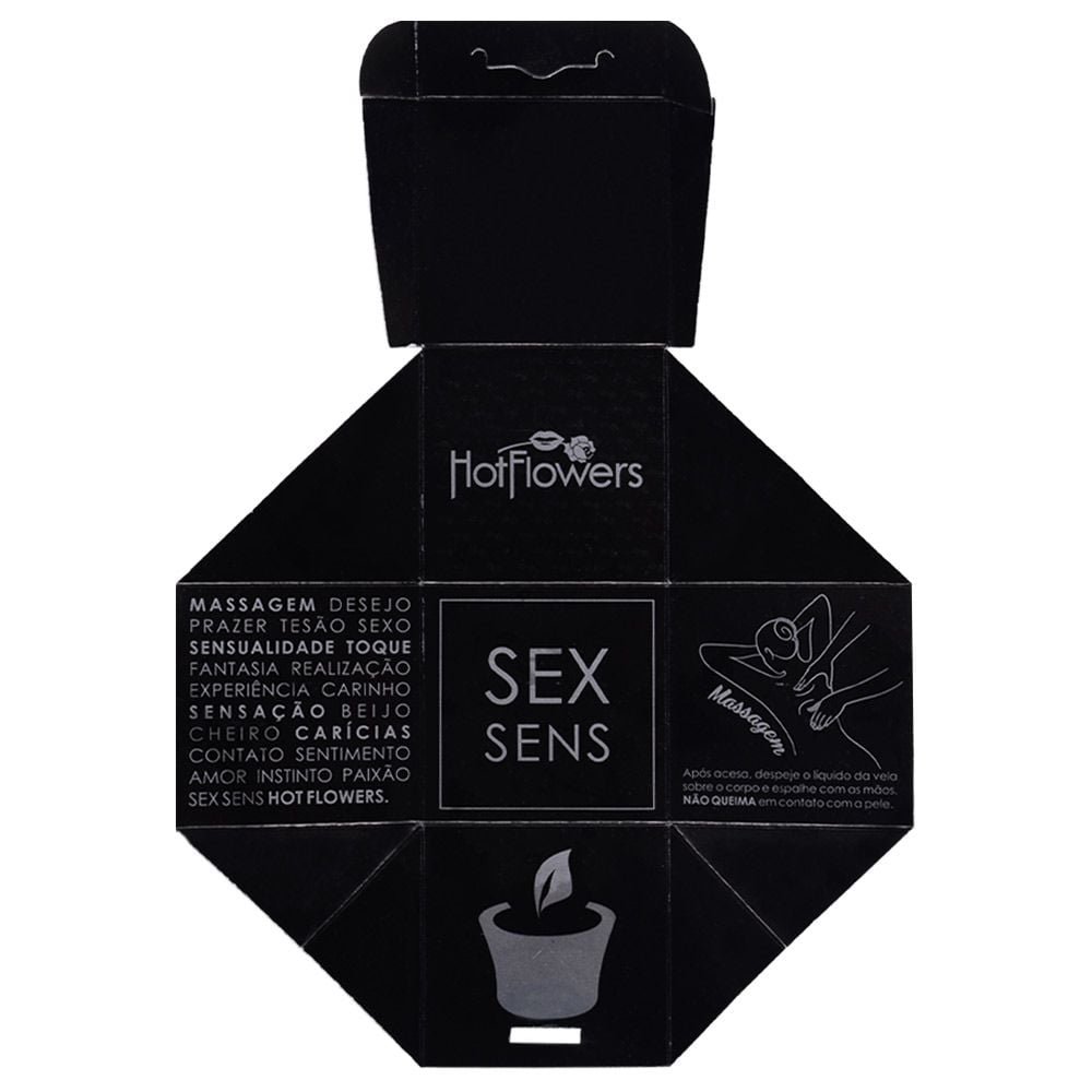 Vela Sex Sens Massagem Aromática 20g Hot Flowers