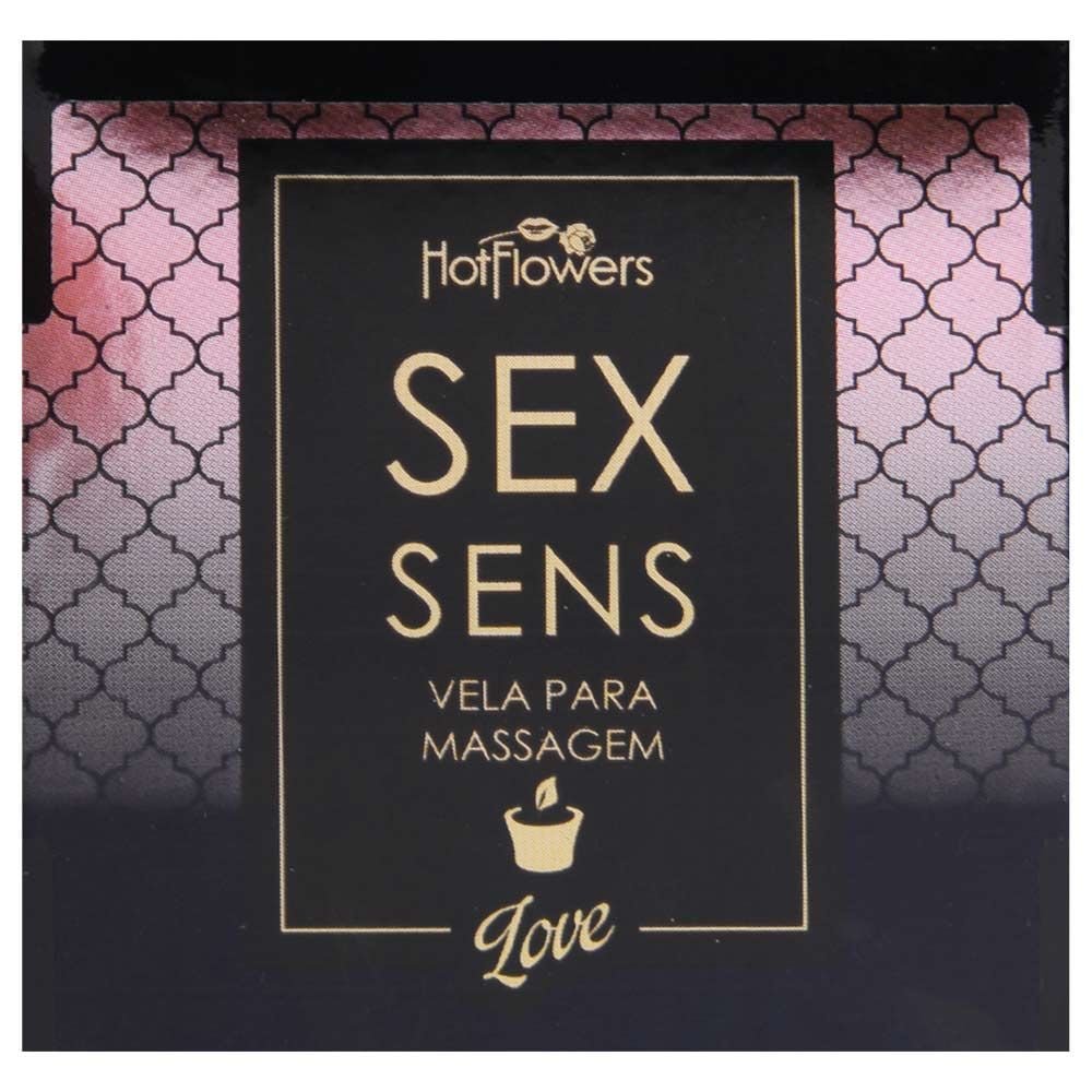 Vela Sex Sens Massagem Aromática 20g Hot Flowers