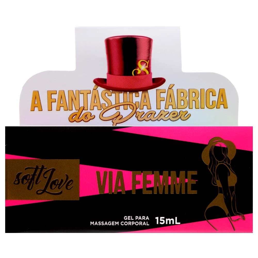 Via Femme Gel Excitante Feminino 15ml Soft Love
