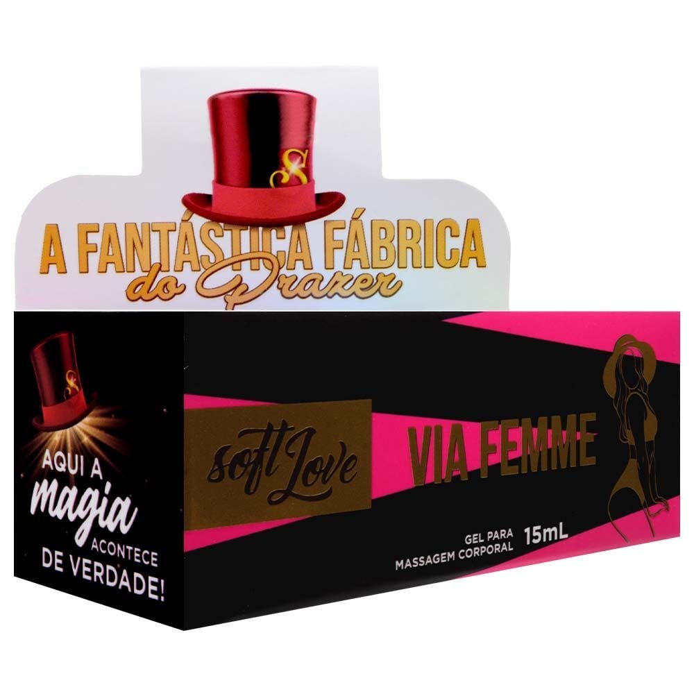Via Femme Gel Excitante Feminino 15ml Soft Love