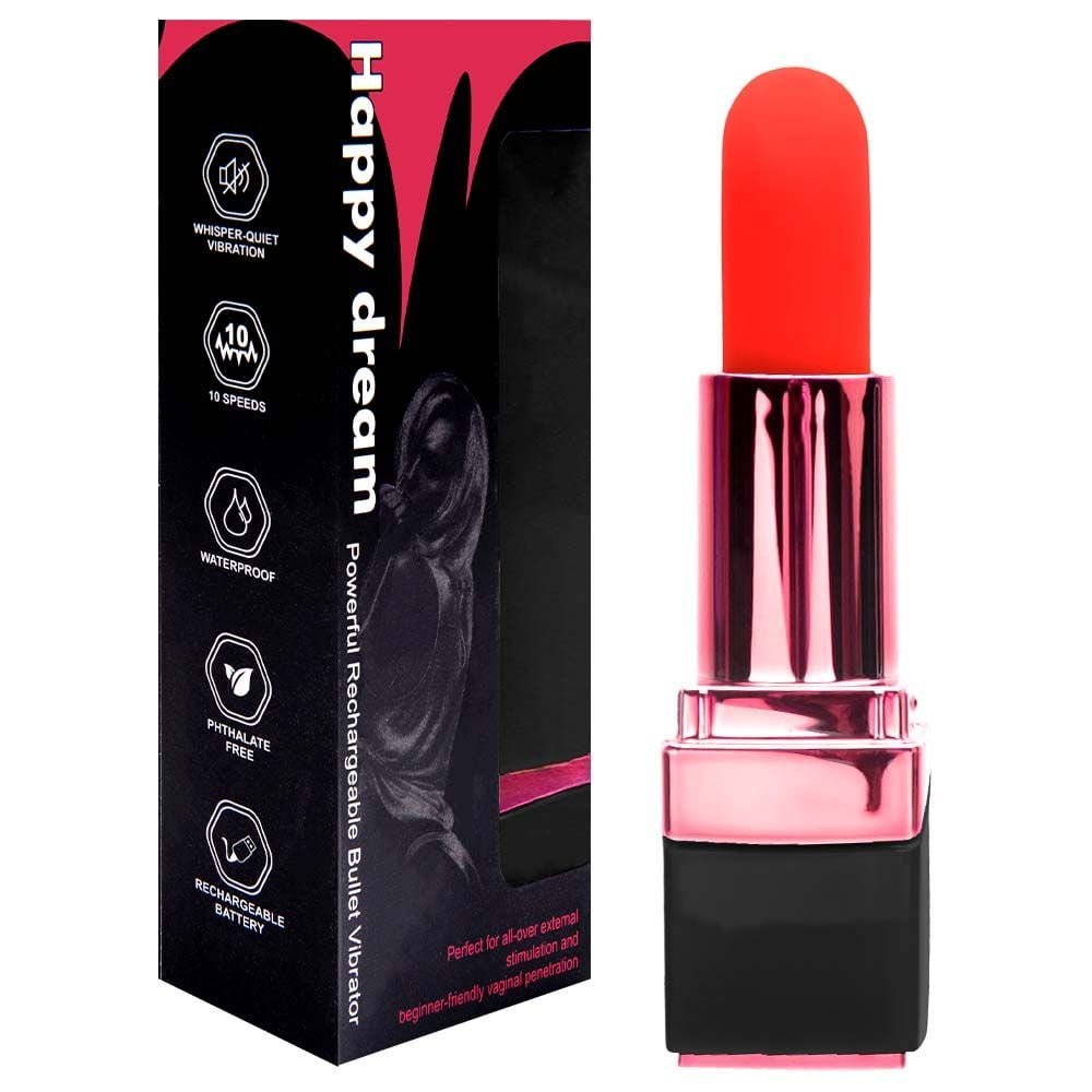 Vibrador Batom 10 Modos Usb Belline Vipmix