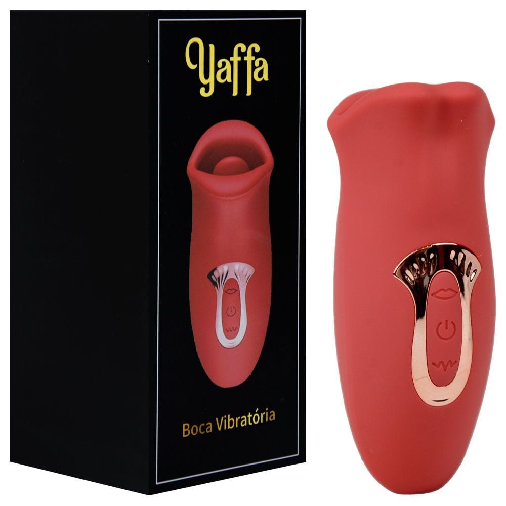 Vibrador Boca 2 Recarga Via Usb 10 Vibrações Yaffa
