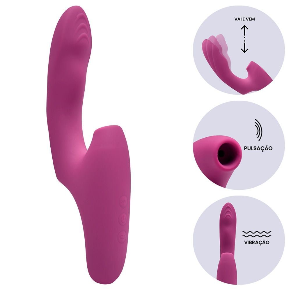 Vibrador Brown Pulsação Dedilhar Sexy Import