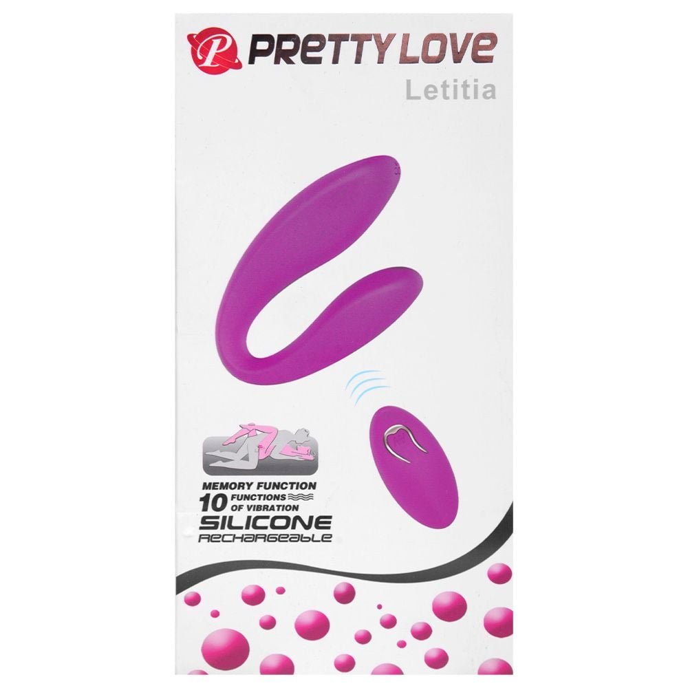 Vibrador Casal 12 Vibrações Wireless Pretty Love Letitia Vipmix