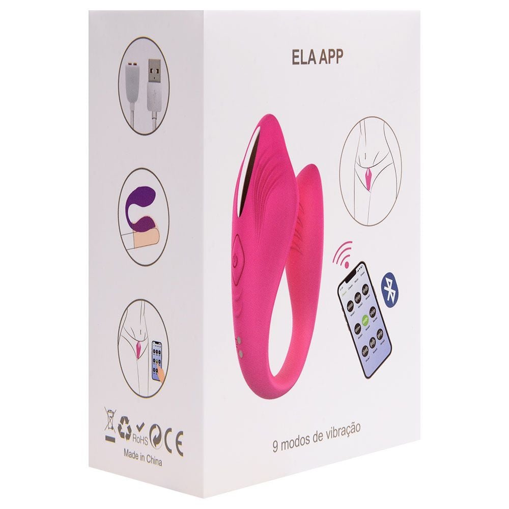 Vibrador Casal Ela App 9 Modos Sexy Import