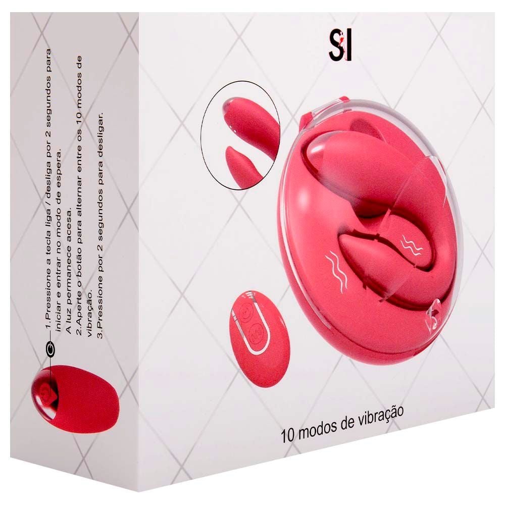 Vibrador Casal Recarregável Remoto Sexy Import