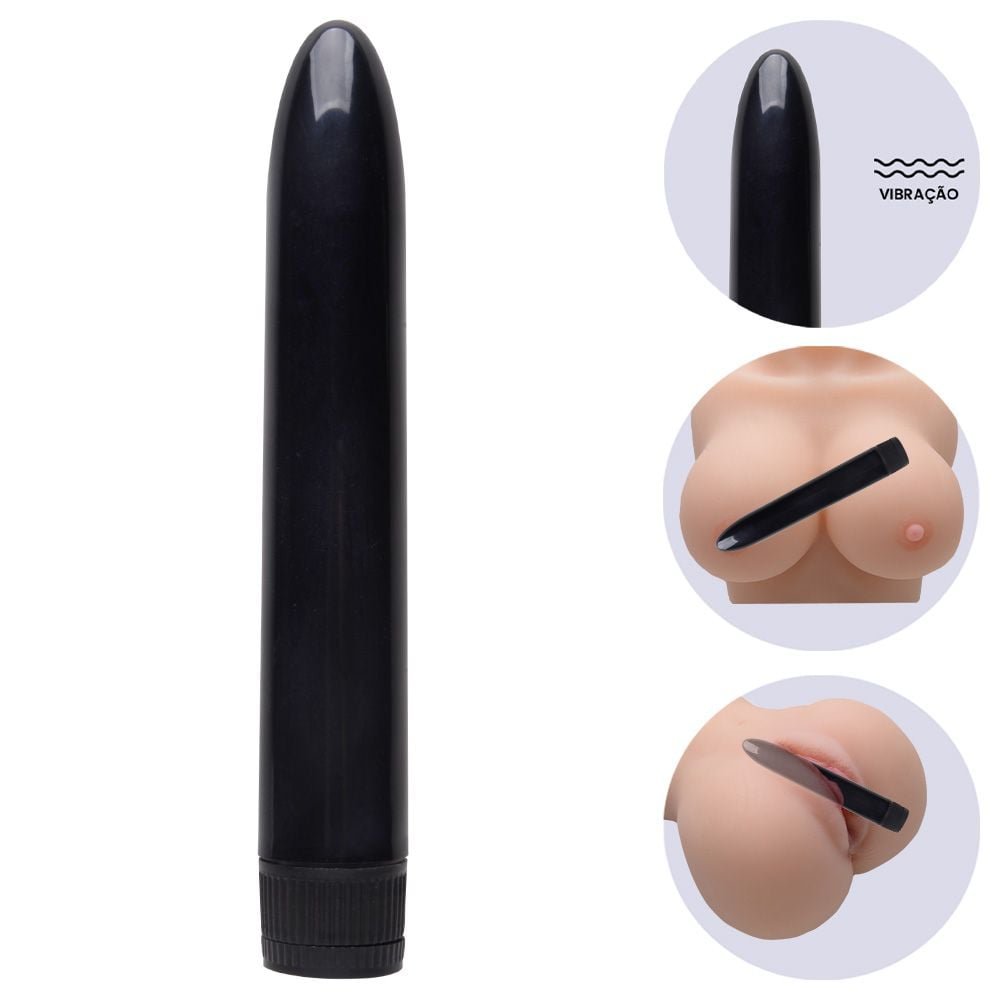 Vibrador Clássico Personal De 18cm Liso Sexy Import