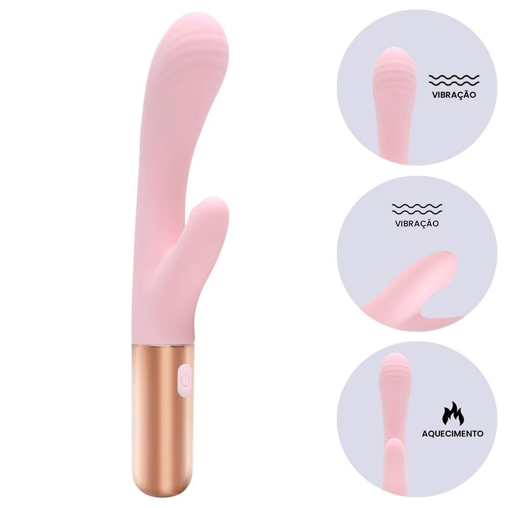 Vibrador Clitóris 8 Vibrações Aquece Hall Vipmix