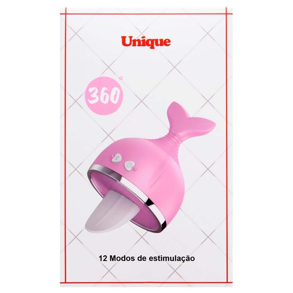 Vibrador Clitóris Língua Unique 12 Modos Sexy Import