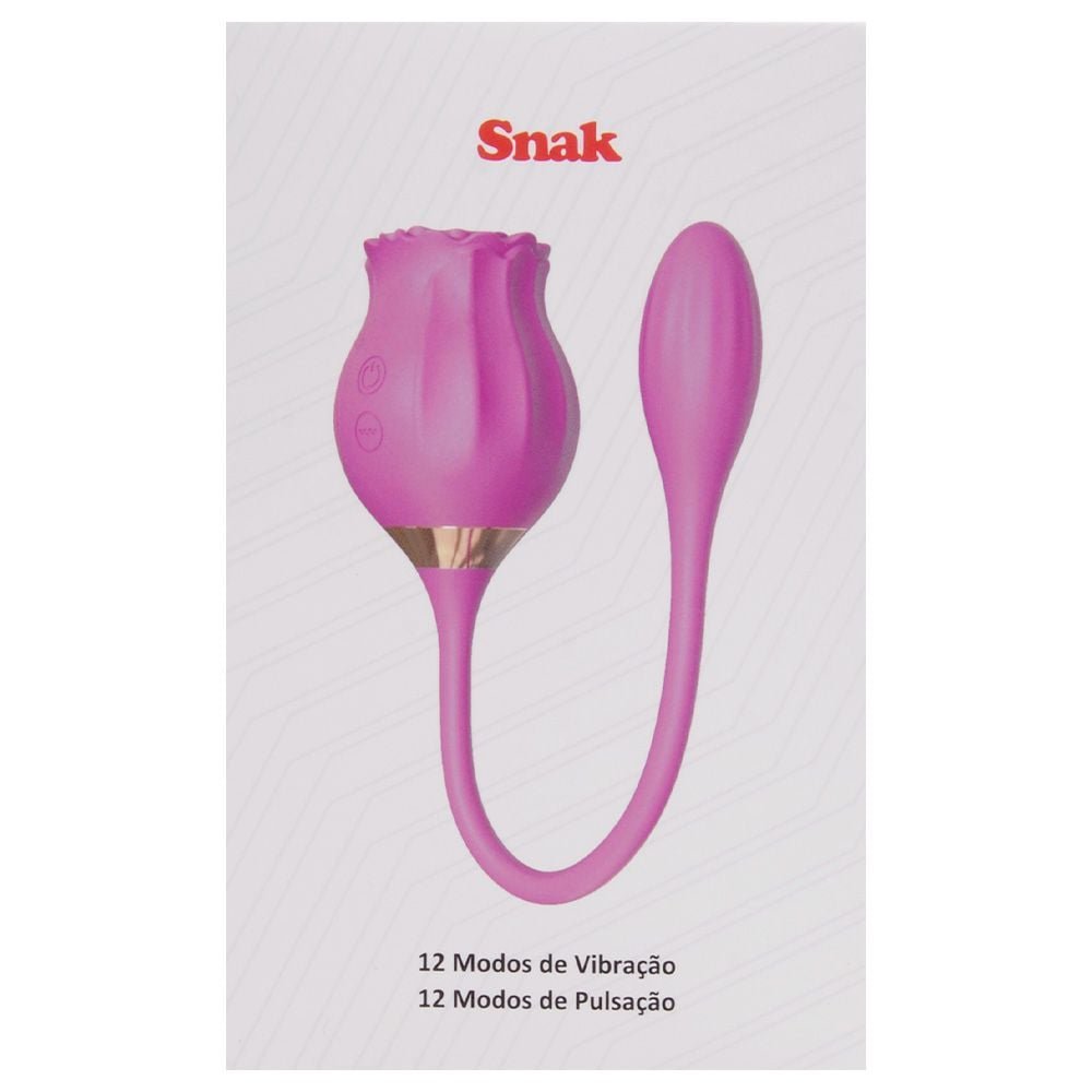 Vibrador Clitóris Pulsação 12 Modos Snak Sexy Import