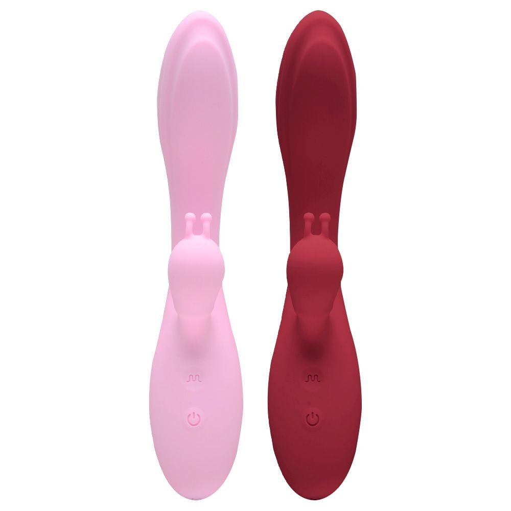 Vibrador Com Estimulador Recarga Usb 12 Modos Yaffa