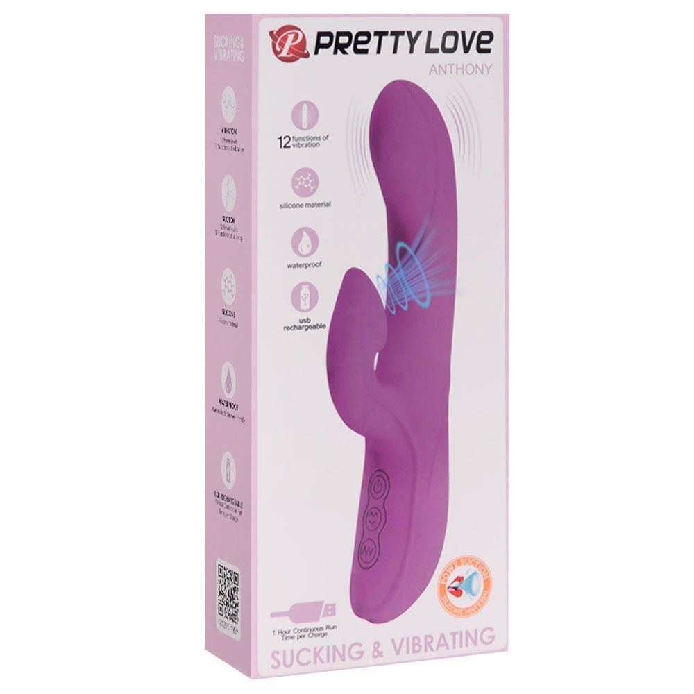 Vibrador Com Sucção Anthony Pretty Love Vipmix